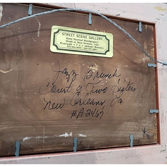 TWO Hand Painted Woodgraphs Ceramic Tiles Ltd Editions - Dores '93 New Orleans - Picture 5 of 8